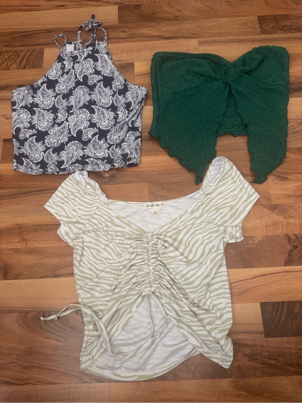 3pc tiny tops/crop tops perfect for college age or teens